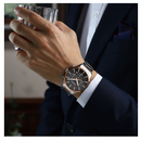 Reloj CURREN Cronógrafo 8435 Para Hombre Oro rosa Bicolor