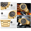 Reloj Curren 8440 Elegante Para Caballero Dorado