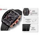 Reloj Curren Modelo 8442 Deportivo  - Negro