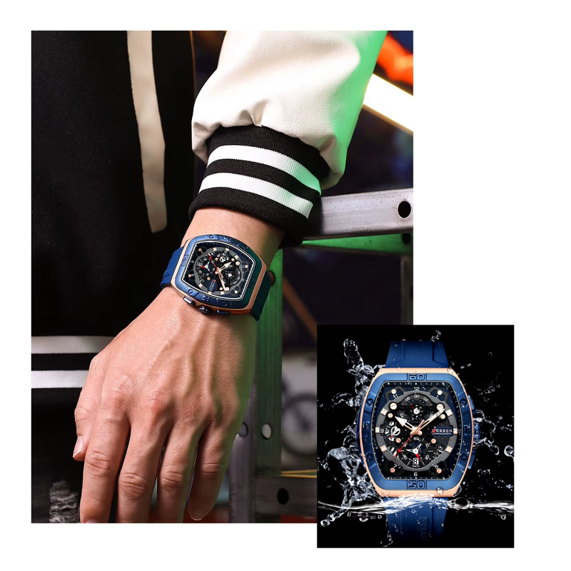 Reloj Curren Modelo 8443 Deportivo - Azul Oscuro