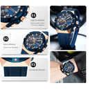 Reloj CURREN 8462 Cronógrafo Para Hombre Azul