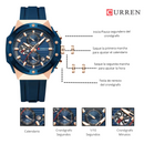 Reloj CURREN 8462 Cronógrafo Para Hombre Azul