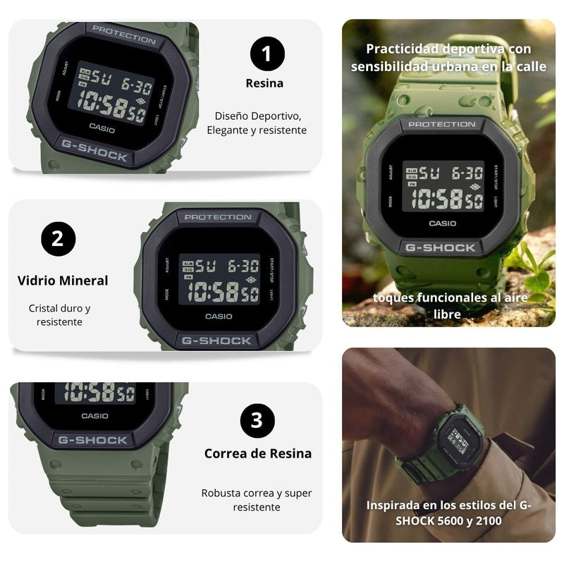Reloj Casio G-SHOCK DW-5610UU-3 Diseño Deportivo
