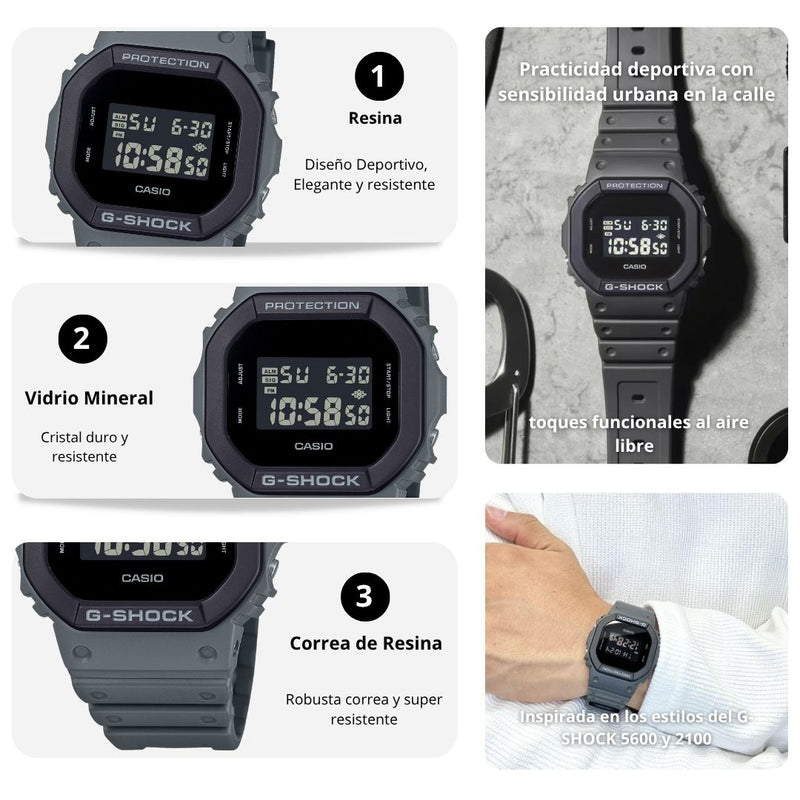 Reloj Casio G-SHOCK DW-5610UU-8 Diseño Deportivo