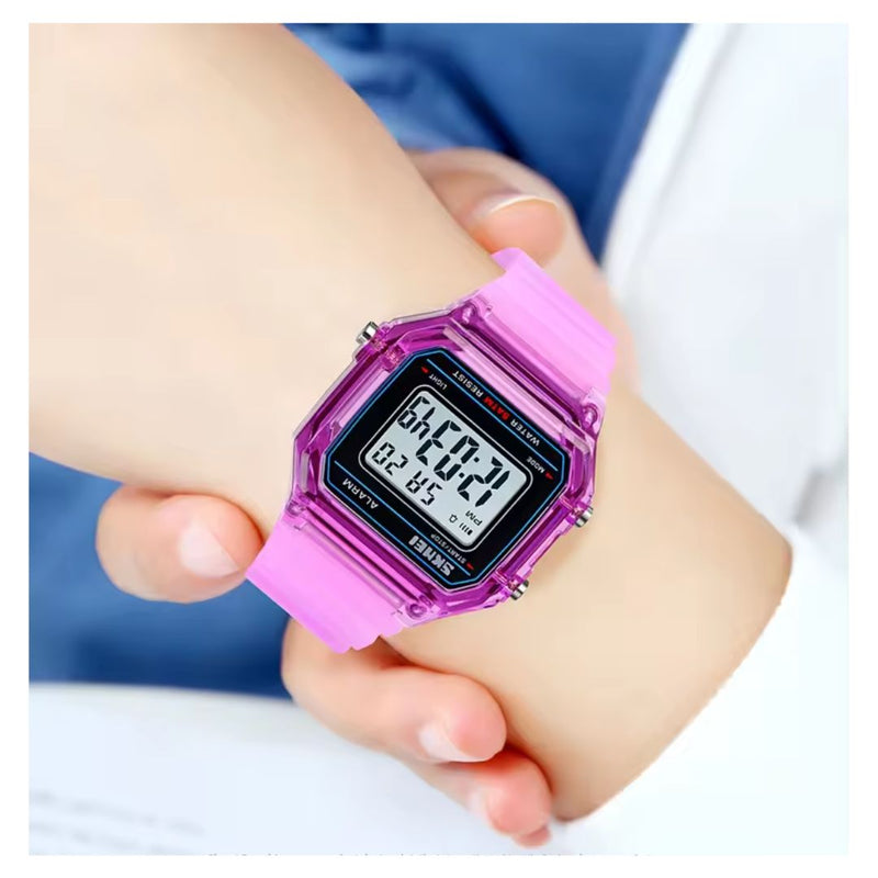 Reloj SKMEI Modelo 1698 Morado Dama Deportivo