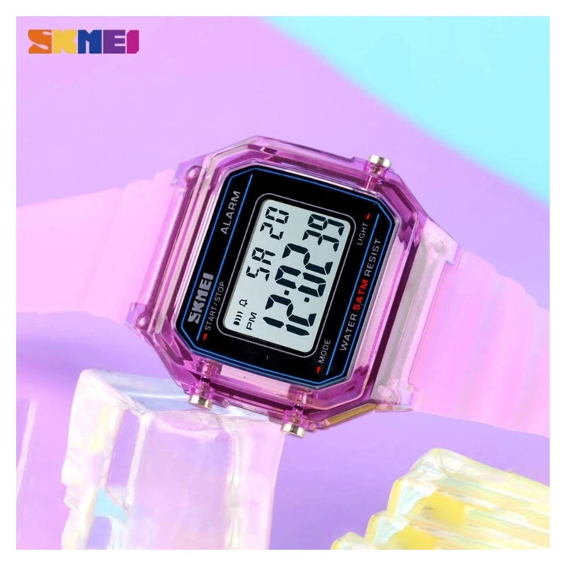 Reloj SKMEI Modelo 1698 Morado Dama Deportivo