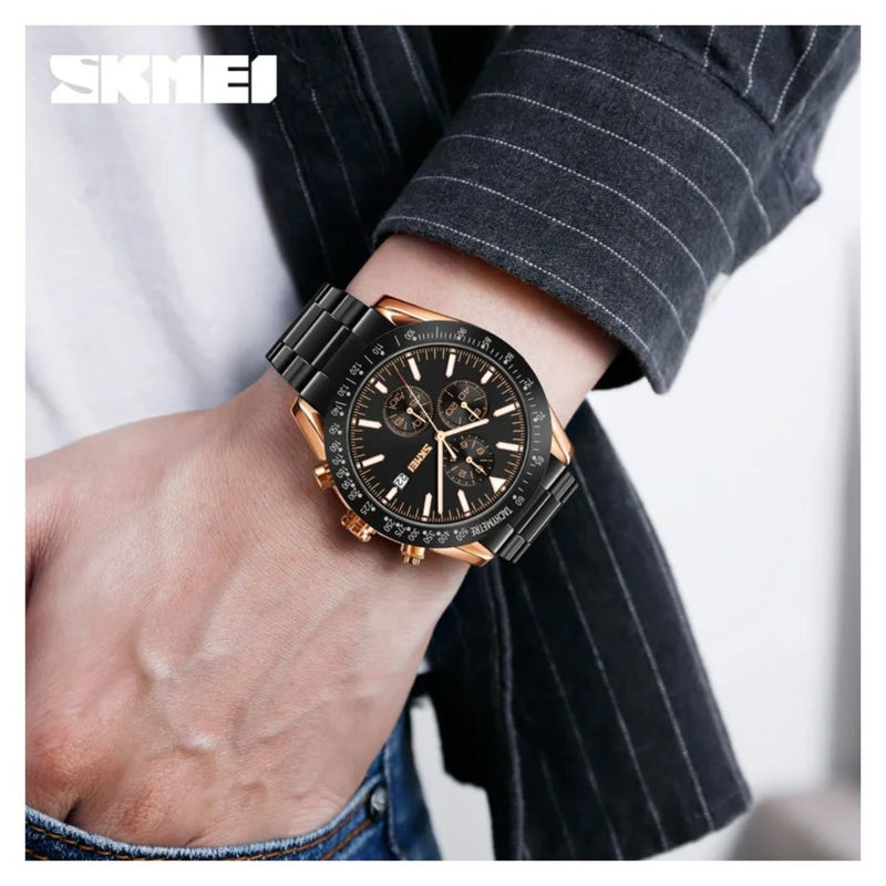 Reloj SKMEI Modelo 9253 Cronografo Caballero - Plateado