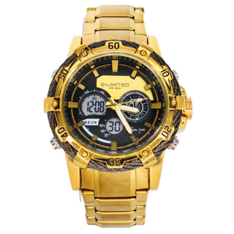 Reloj LIMITED GM09-4020 Elegante Acero Resistente - Dorado