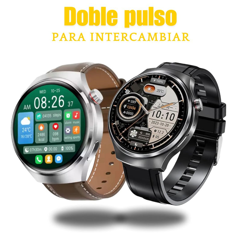 Reloj Inteligente Mobulaa H18 Plus Pantalla Grande - Plateado