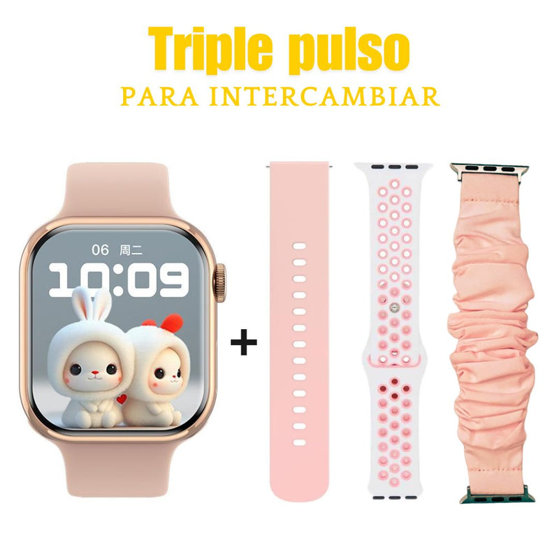 Reloj Inteligente G-TIDE Style Fitness Deportivo – Rosa