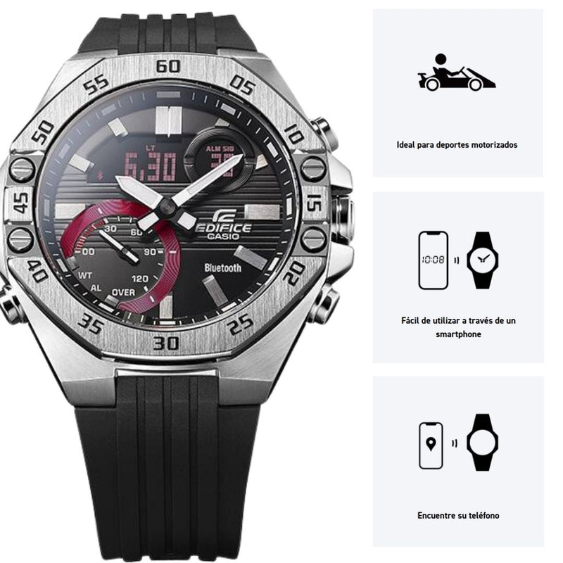 Reloj Casio Edifice ECB-10P-1A Diseño Deportivo