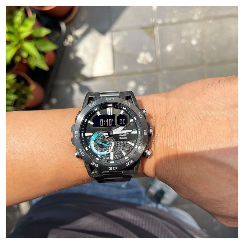 Reloj Casio Edifice ECB-40DB-1A Diseño Deportivo