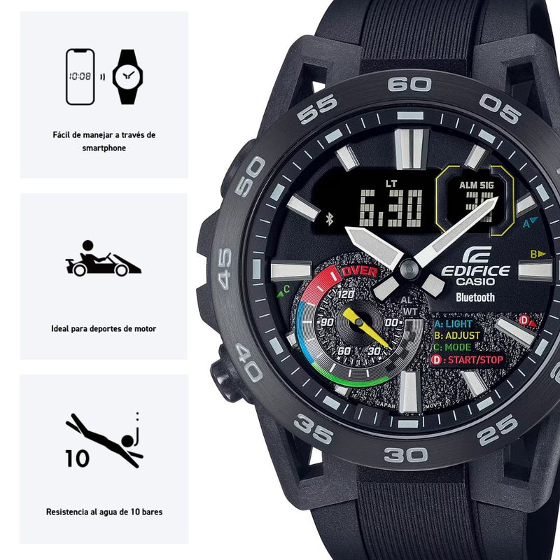 Reloj Casio Edifice ECB-40MP-1A Diseño Deportivo