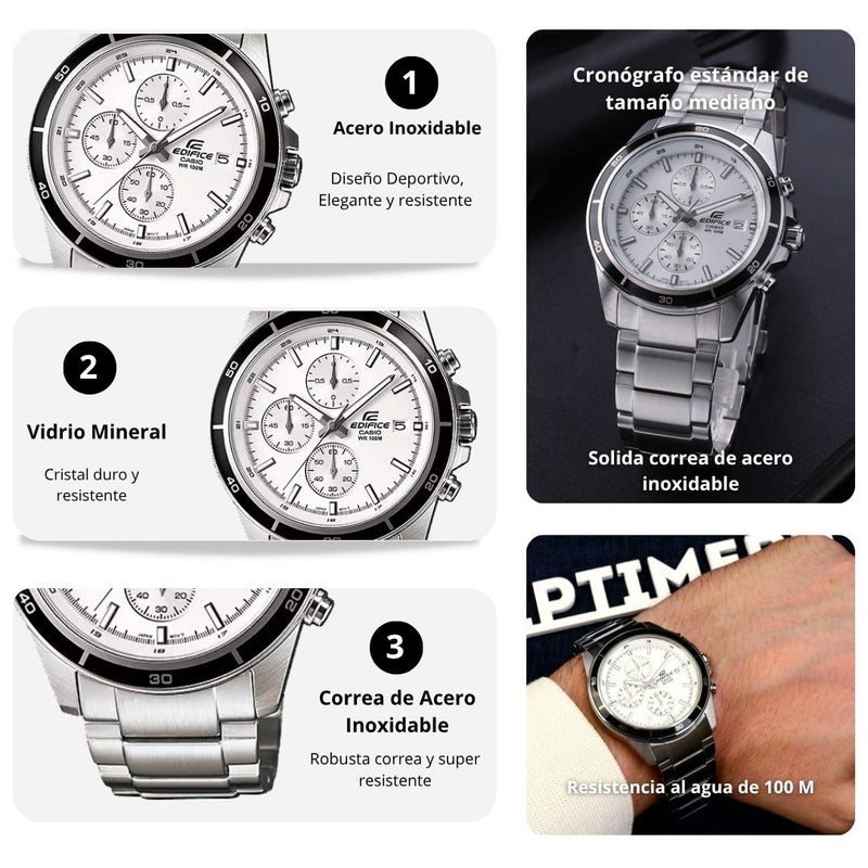 Reloj Casio EDIFICE EFR-526D-7A Diseño Elegante