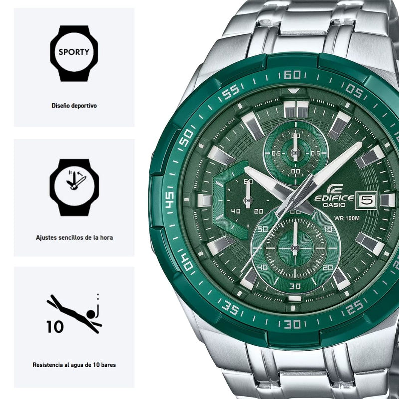 Reloj Casio EDIFICE EFR-539DE-3A Diseño Elegante