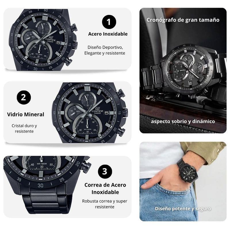 Reloj Casio EDIFICE EFR-571MDC-1A Diseño Elegante