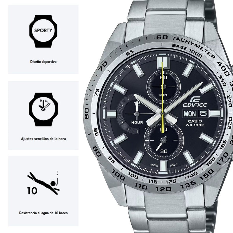 Reloj Casio EDIFICE EFR-574D-1A Diseño Deportivo