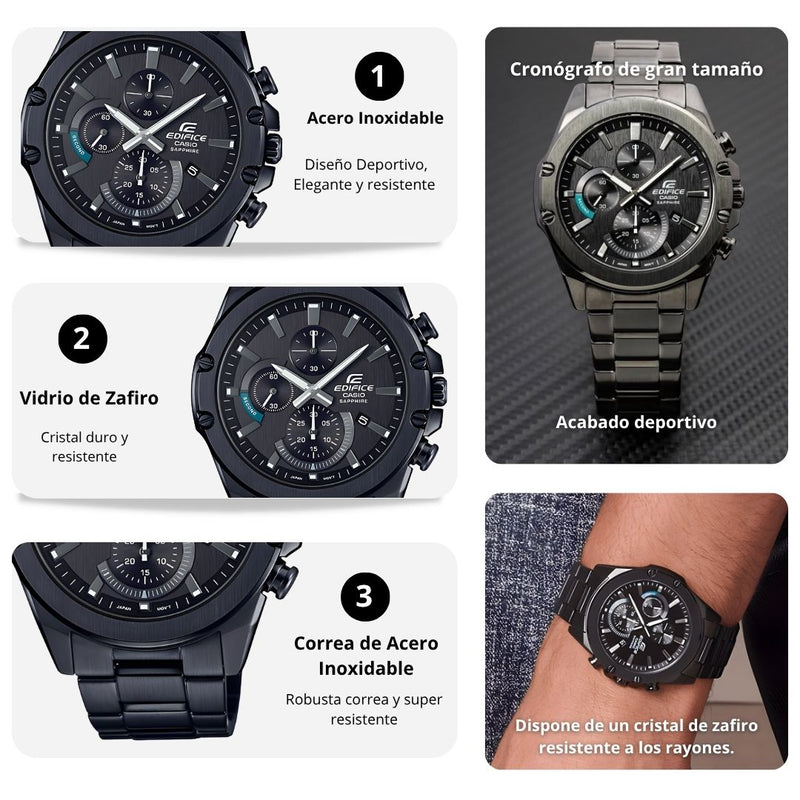 Reloj Casio EDIFICE EFR-S567DC-1A Diseño Deportivo
