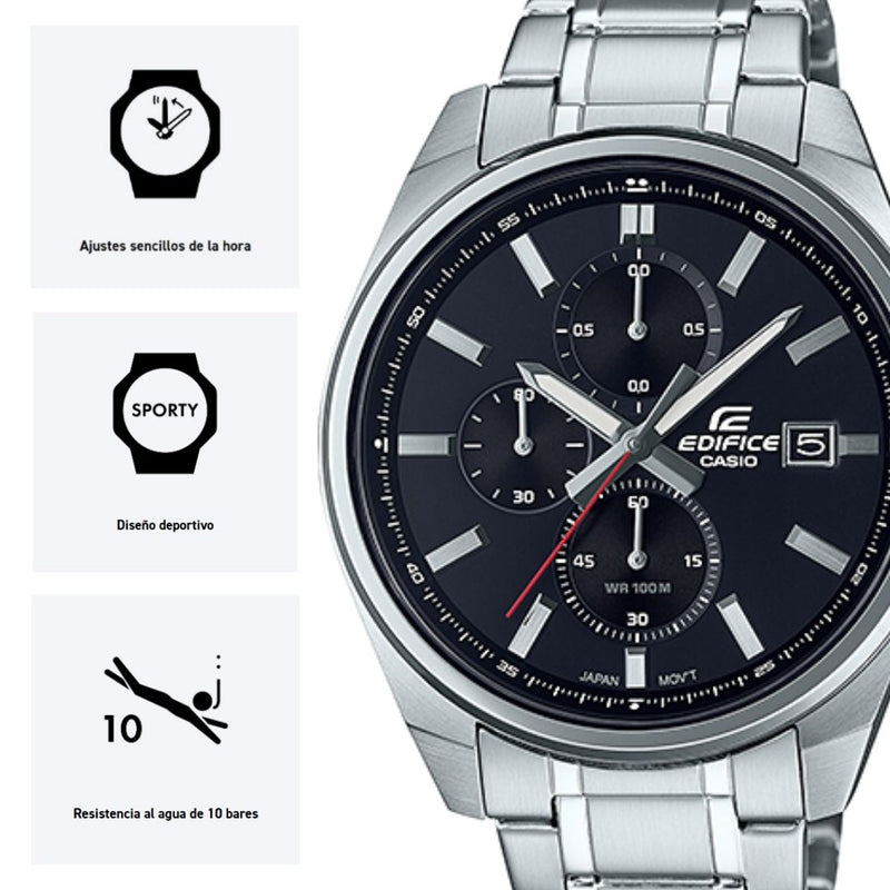 Reloj Casio Edifice EFV-610D-1A Diseño Elegante