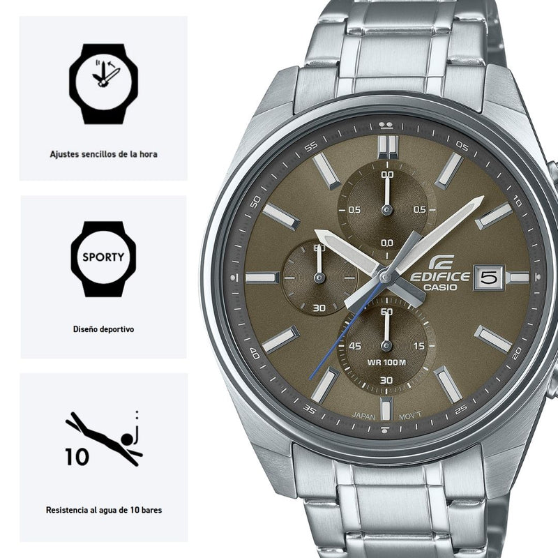 Reloj Casio Edifice EFV-610D-5C Diseño Deportivo
