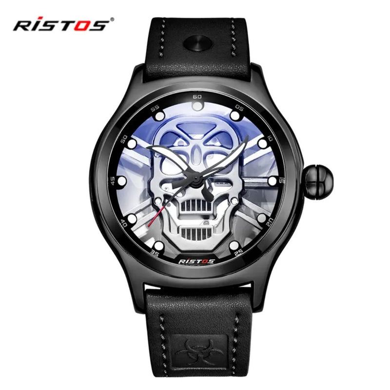 Reloj RISTOS 9415G Caballero Calabera - Negro