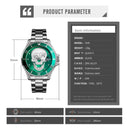 Reloj SKMEI Modelo 9195 Diseño Calavera Azul