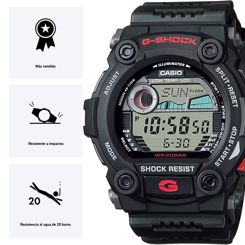 Reloj Casio G-SHOCK G-7900-1DR Diseño Deportivo