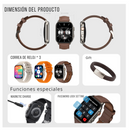 Reloj Inteligente G-TIDE S5 Pro Pantalla AMOLED – Café