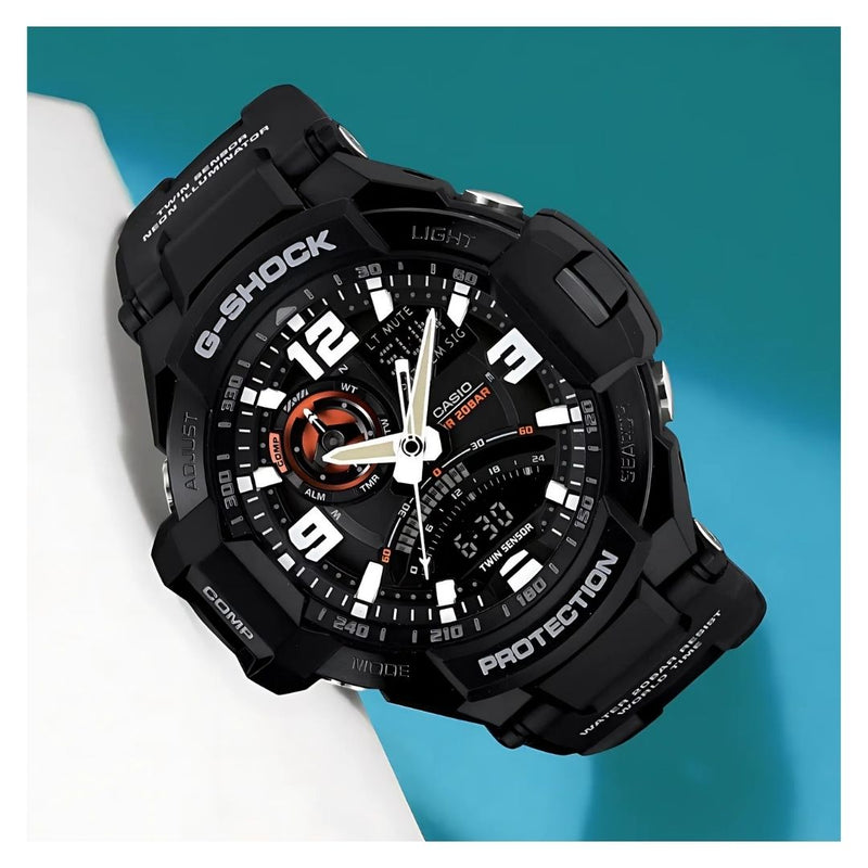 Reloj Casio G-SHOCK Modelo GA-1000-1A Diseño Deportivo