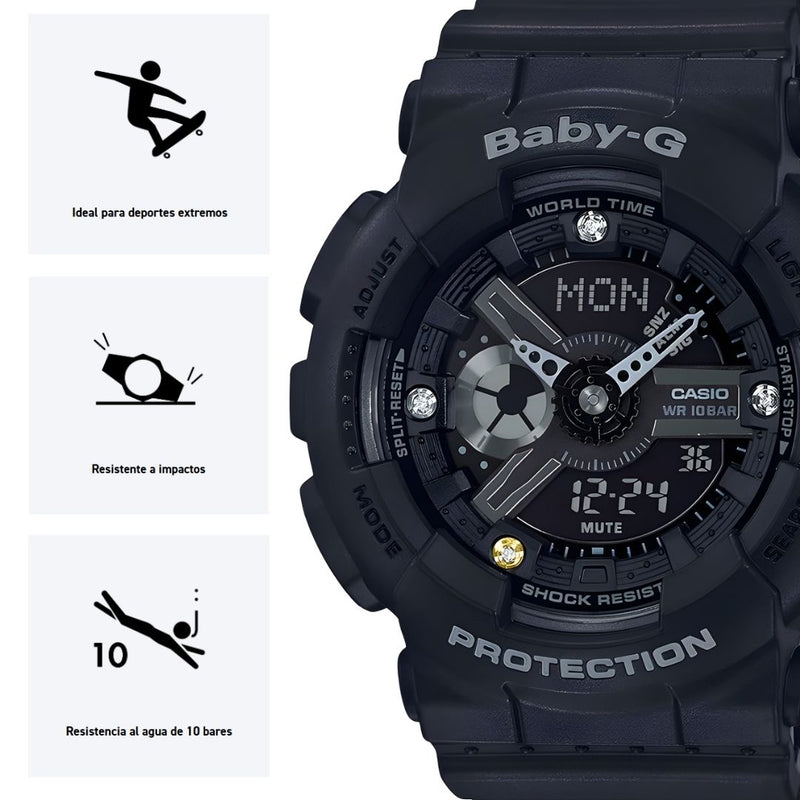 Reloj Casio BABY-G GA-135DD-1A Diseño Deportivo