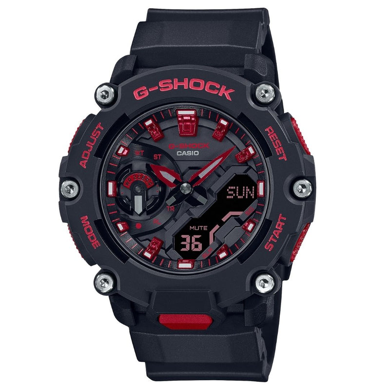 Reloj G-SHOCK GA-2200BNR-1A Diseño Deportivo