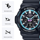 Reloj Casio G-SHOCK Modelo GAS-100PC-1A Diseño Deportivo