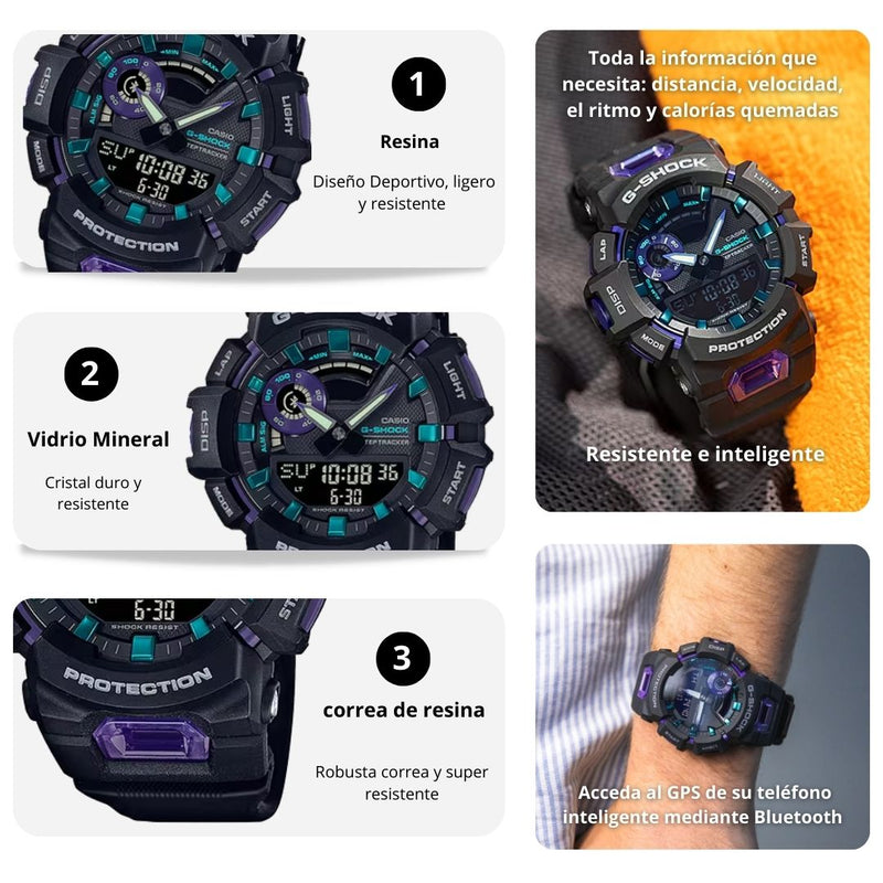 Reloj Casio G-SHOCK GBA-900-1A6 Diseño Deportivo