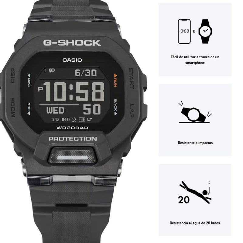 Reloj Casio G-SHOCK GBD-200-1D Diseño Deportivo