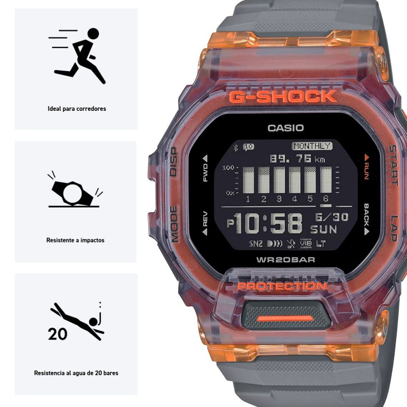 Reloj Casio G-SHOCK GBD-200SM-1A5 Diseño Deportivo