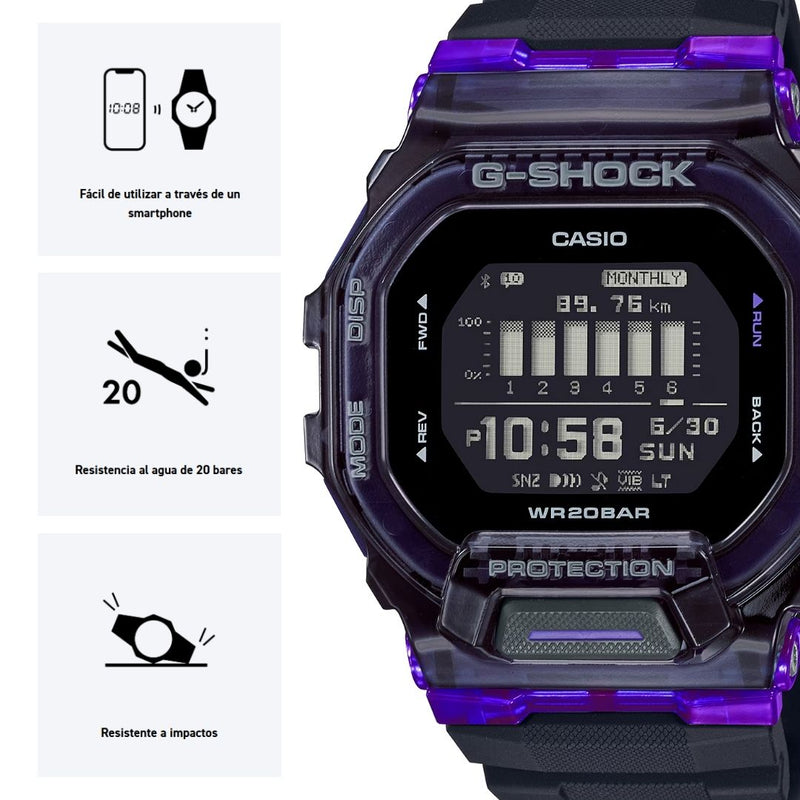 Reloj Casio G-SHOCK GBD-200SM-1A6 Diseño Deportivo