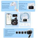 Audífonos Inteligentes M5 Pro Con Pantalla Táctil