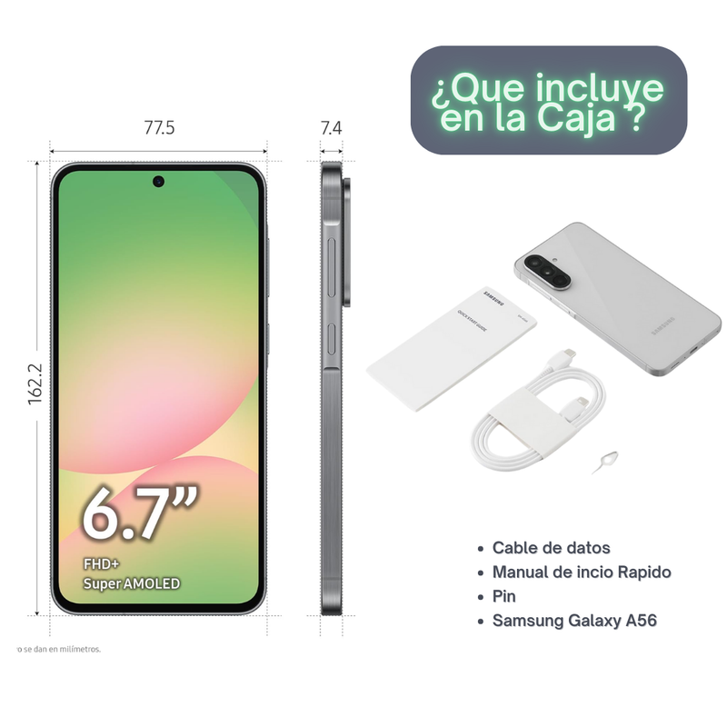 Samsung Galaxy A56 5G De 256GB/12GB RAM - Verde