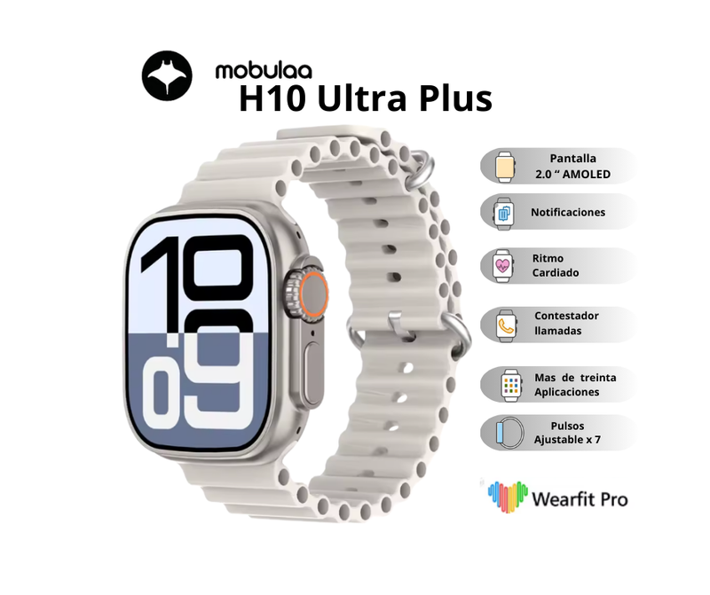 Reloj Inteligente H10 ULTRA PLUS Pantalla AMOLED
