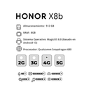 Celular HONOR X8B 512GB/8GB RAM Aguamarina