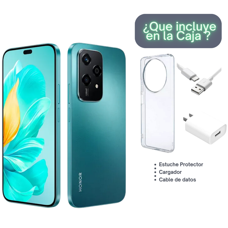 Celular HONOR 200 Lite 256GB 5G - Azul Aquamarino