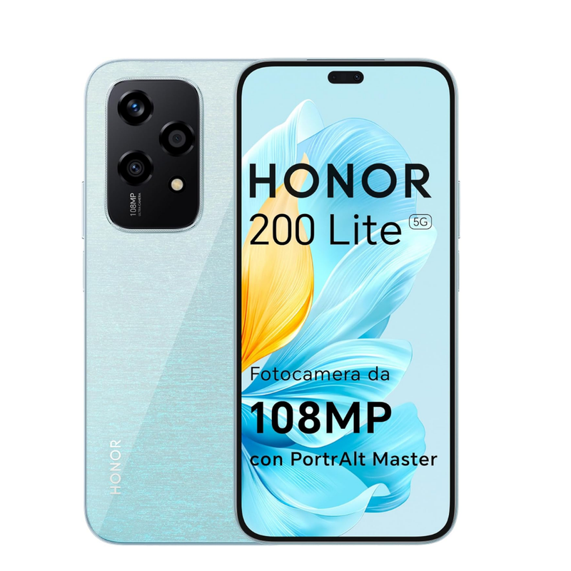 Celular HONOR 200 Lite 256GB 5G - Azul estelar