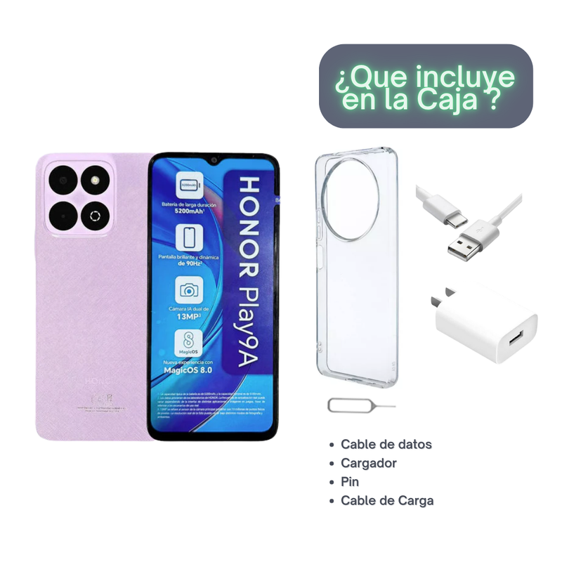 Celular HONOR Play 9A 256GB/4GB RAM - Morado