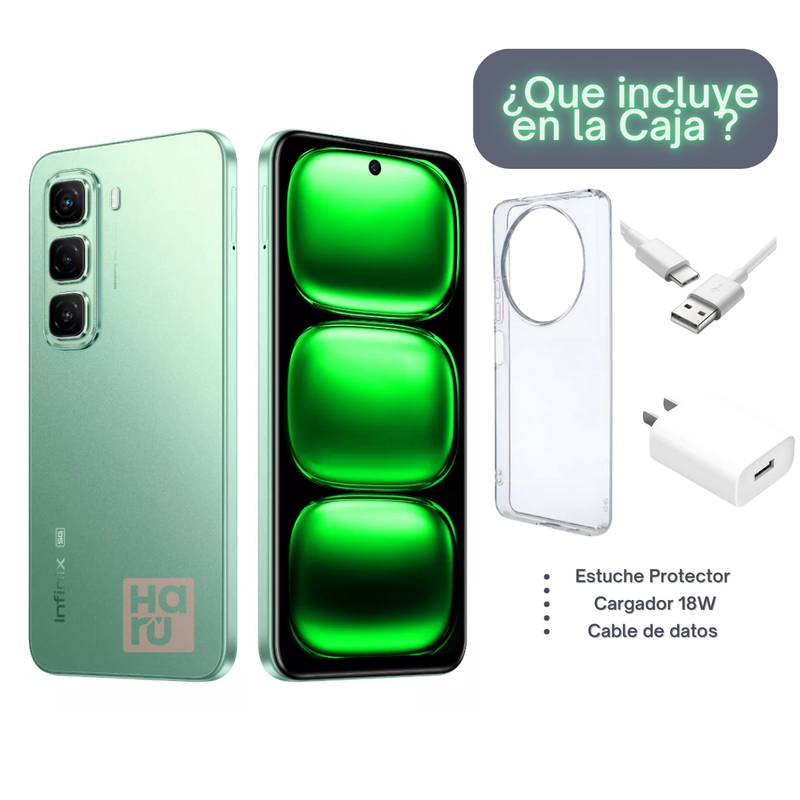 Celular Infinix Hot 50 256GB/8GB RAM - Verde