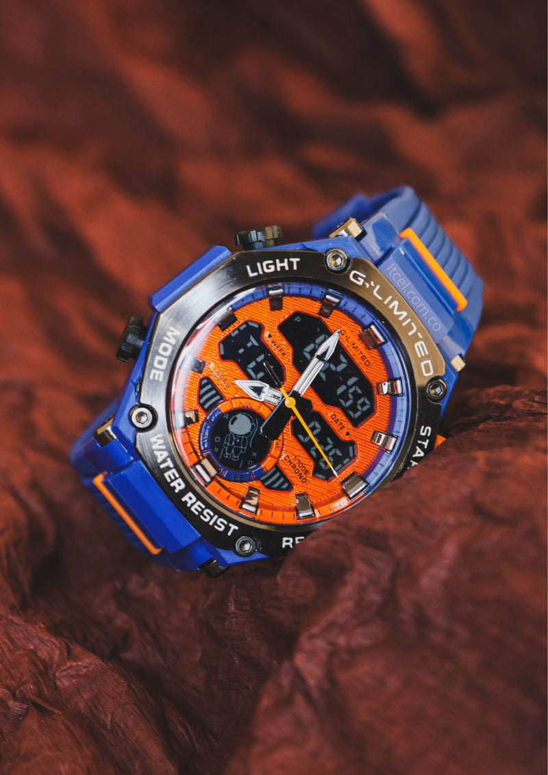 Reloj LIMITED 8069 Deportivo Cronógrafo - Azul