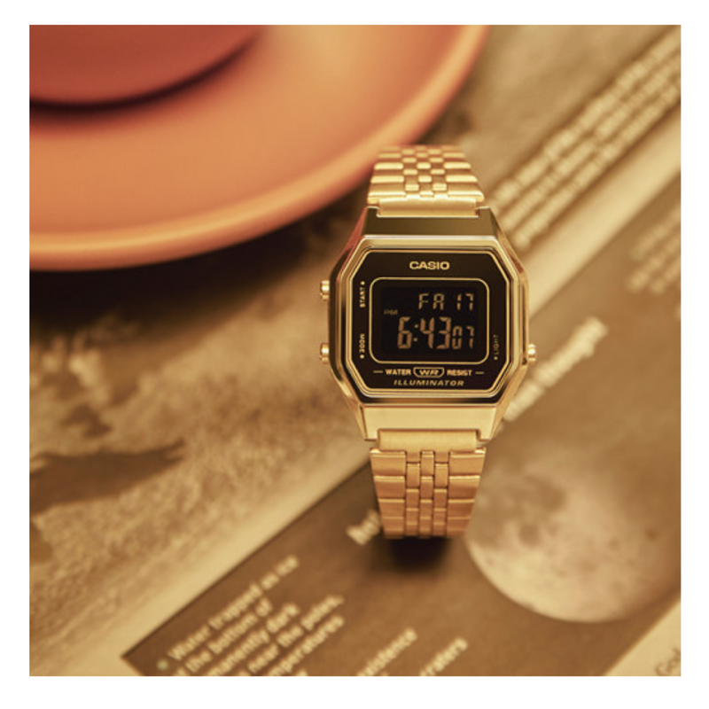 Reloj Casio Modelo LA680WGA-1B Diseño clásico