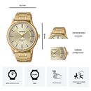 Reloj Casio Modelo LTC-100G-8E Diseño Elegante