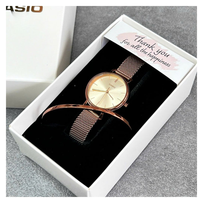 Reloj Casio LTP-2024VMR-9C Diseño Elegante