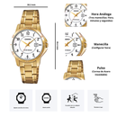 Reloj Casio LTP-V004G-7B Diseño Elegante