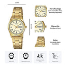 Reloj Casio LTP-V006G-9B Diseño Casual